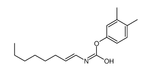 (3,4-dimethylphenyl) N-oct-1-enylcarbamate Structure