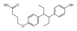 4-[4-[4-(4-hydroxyphenyl)hexan-3-yl]phenoxy]butanoic acid结构式