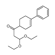 3,3-diethoxy-1-(4-phenylcyclohex-3-en-1-yl)propan-1-one Structure