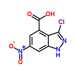 3-氯-6-硝基-4-(1h)吲唑 羧酸图片