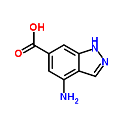 4-氨基-1H-吲唑-6-羧酸结构式