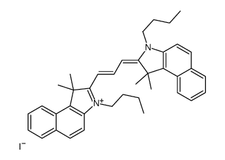 3-Butyl-2-[3-(3-butyl-1,3-dihydro-1,1-dimethyl-2H-benz[e]indol-2-ylidene)-1-propen-1-yl]-1,1-dimethyl-1H-benz[e]indolium iodide图片