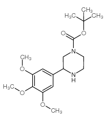 3-(3,4,5-TRIMETHOXY-PHENYL)-PIPERAZINE-1-CARBOXYLIC ACID TERT-BUTYL ESTER Structure