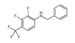 Benzenemethanamine, N-[2,3-difluoro-4-(trifluoromethyl)phenyl] Structure