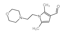 2,5-dimethyl-1-(2-morpholin-4-ylethyl)-1H-pyrrole-3-carbaldehyde Structure