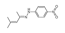 4-methyl-pent-3-en-2-one-(4-nitro-phenylhydrazone) Structure