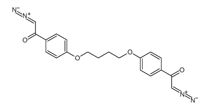 2-diazonio-1-[4-[4-[4-(2-diazonio-1-oxidoethenyl)phenoxy]butoxy]phenyl]ethenolate Structure