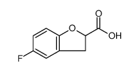 5-Fluoro-2,3-dihydrobenzofuran-2-carboxylic acid结构式