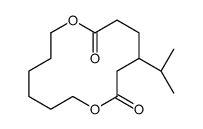 4-propan-2-yl-1,8-dioxacyclotetradecane-2,7-dione Structure