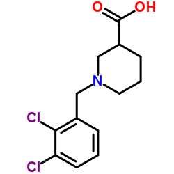 1-(2,3-dichlorobenzyl)piperidine-3-carboxylic acid结构式