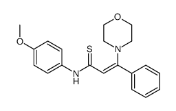 N-(4-methoxyphenyl)-3-morpholin-4-yl-3-phenylprop-2-enethioamide Structure