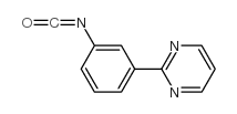 3-嘧啶-2-基苯基异氰酸酯结构式