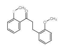 3-(2-METHOXYPHENYL)-2'-THIOMETHYLPROPIOPHENONE结构式