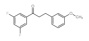 3',5'-DIFLUORO-3-(3-METHOXYPHENYL)PROPIOPHENONE结构式