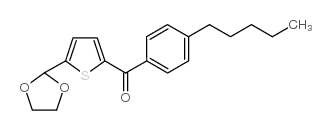 5-(1,3-DIOXOLAN-2-YL)-2-(4-PENTYLBENZOYL)THIOPHENE structure