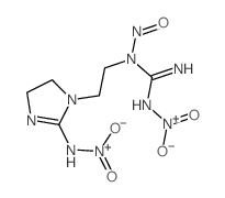 Guanidine, N-[2-[4, 5-dihydro-2-(nitroamino)-1H-imidazol-1-yl]ethyl]-N-nitro-N-nitros o-结构式