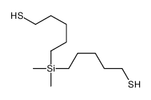 5-[dimethyl(5-sulfanylpentyl)silyl]pentane-1-thiol Structure