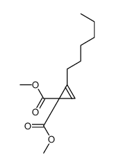 dimethyl 2-hexylcycloprop-2-ene-1,1-dicarboxylate Structure