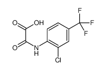 2-[[2-Chloro-4-(trifluoromethyl)phenyl]amino]-2-oxo-acetic acid structure