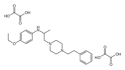 4-ethoxy-N-[1-[4-(2-phenylethyl)piperazin-1-yl]propan-2-yl]aniline,oxalic acid Structure