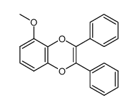 2,3-diphenyl-5-methoxybenzo-1,4-dioxin Structure