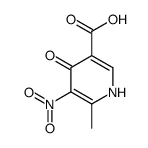 4-Hydroxy-6-methyl-5-nitronicotinic acid Structure