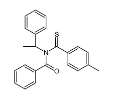 N-(4-methylbenzenecarbothioyl)-N-[(1R)-1-phenylethyl]benzamide结构式