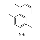 2,5-dimethyl-4-pent-3-en-2-ylaniline结构式