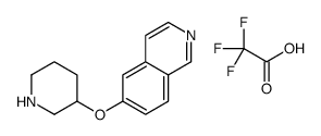 6-piperidin-3-yloxyisoquinoline,2,2,2-trifluoroacetic acid Structure