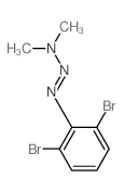 N-(2,6-dibromophenyl)diazenyl-N-methyl-methanamine Structure