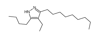 3-butyl-4-ethyl-5-nonyl-1H-pyrazole Structure