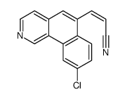 3-(9-chlorobenzo[h]isoquinolin-6-yl)prop-2-enenitrile Structure