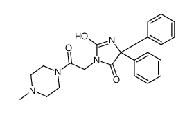 3-[2-(4-methylpiperazin-1-yl)-2-oxoethyl]-5,5-diphenylimidazolidine-2,4-dione结构式