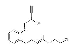 (1E)-1-(2-(7-chloro-4-methylhept-3-enyl)phenyl)pent-1-en-4-yn-3-ol Structure