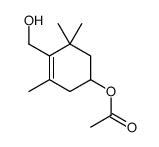 [4-(hydroxymethyl)-3,5,5-trimethylcyclohex-3-en-1-yl] acetate结构式