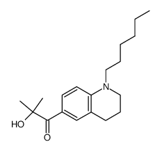 1-(1-hexyl-1,2,3,4-tetrahydroquinolin-6-yl)-2-hydroxy-2-methylpropan-1-one结构式