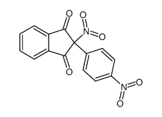 2-nitro-2-(4-nitro-phenyl)-indan-1,3-dione结构式