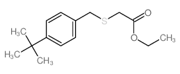 ethyl 2-[(4-tert-butylphenyl)methylsulfanyl]acetate structure