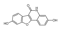 3,9-dihydroxy-5H-benzofuro<3,2-c>quinolin-6-one Structure