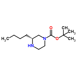 (R)-1-BOC-3-丁基哌嗪结构式
