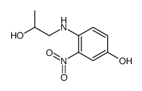 4-(2-hydroxypropylamino)-3-nitrophenol结构式