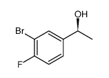 Benzenemethanol, 3-bromo-4-fluoro-α-methyl-, (αS)结构式