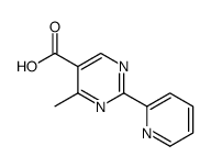 5-Pyrimidinecarboxylic acid, 4-methyl-2-(2-pyridinyl)结构式