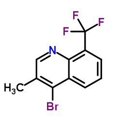 4-Bromo-3-methyl-8-(trifluoromethyl)quinoline结构式