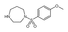 1H-1,4-Diazepine, hexahydro-1-[(4-methoxyphenyl)sulfonyl] Structure