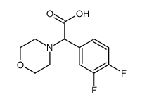 4-Morpholineacetic acid, α-(3,4-difluorophenyl)结构式