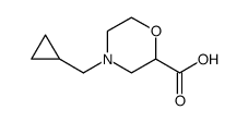 2-Morpholinecarboxylic acid, 4-(cyclopropylmethyl) Structure