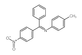 Benzenamine,4-methyl-N-[(4-nitrophenyl)phenylmethylene]- Structure