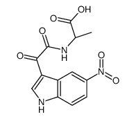 (2S)-2-[[2-(5-nitro-1H-indol-3-yl)-2-oxoacetyl]amino]propanoic acid结构式