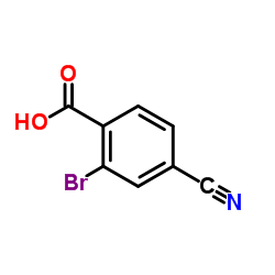 2-Bromo-4-cyanobenzoic acid structure